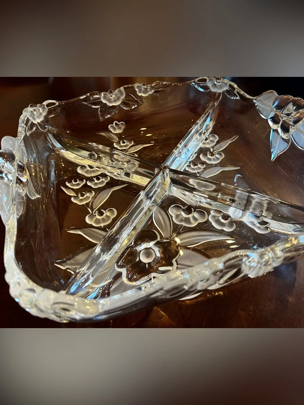 Vintage Walther Glas Maria Crystal Serving Dish